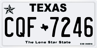 TX license plate CQF7246