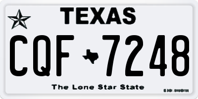 TX license plate CQF7248
