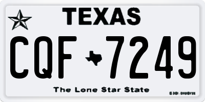 TX license plate CQF7249