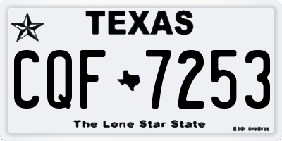 TX license plate CQF7253