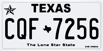 TX license plate CQF7256