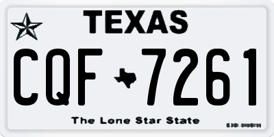 TX license plate CQF7261