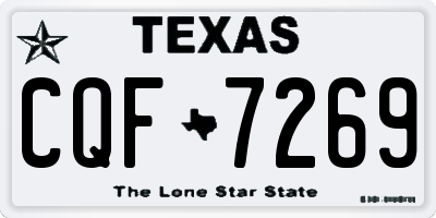 TX license plate CQF7269