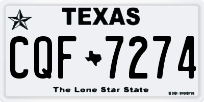 TX license plate CQF7274