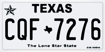 TX license plate CQF7276