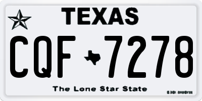 TX license plate CQF7278