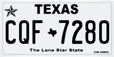 TX license plate CQF7280