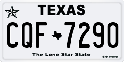 TX license plate CQF7290