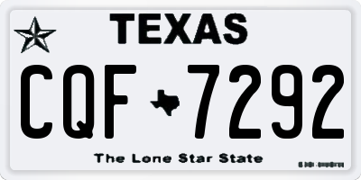 TX license plate CQF7292