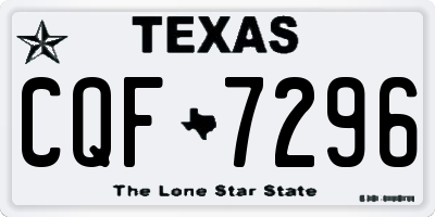 TX license plate CQF7296