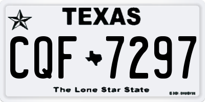 TX license plate CQF7297