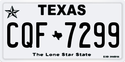 TX license plate CQF7299
