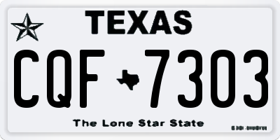 TX license plate CQF7303