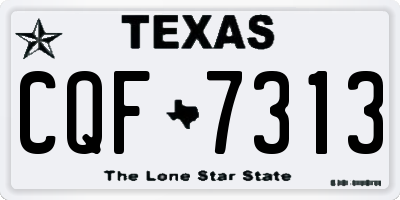 TX license plate CQF7313