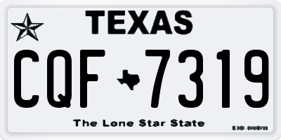 TX license plate CQF7319