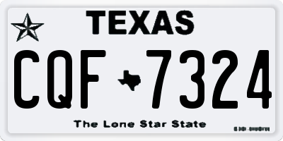 TX license plate CQF7324