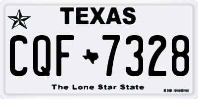 TX license plate CQF7328