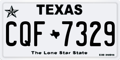 TX license plate CQF7329