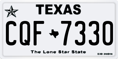 TX license plate CQF7330