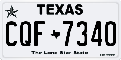 TX license plate CQF7340