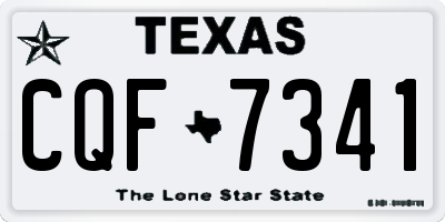TX license plate CQF7341
