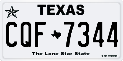 TX license plate CQF7344