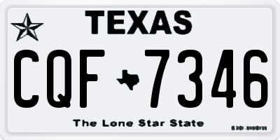TX license plate CQF7346