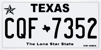 TX license plate CQF7352
