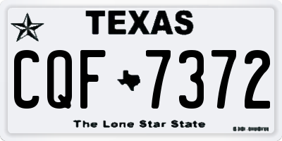 TX license plate CQF7372