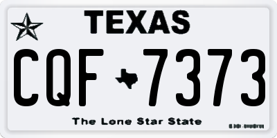 TX license plate CQF7373
