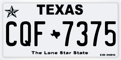 TX license plate CQF7375