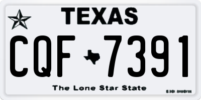 TX license plate CQF7391