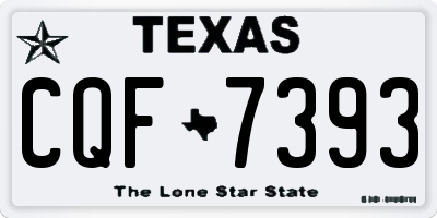 TX license plate CQF7393