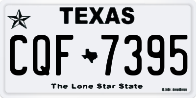 TX license plate CQF7395