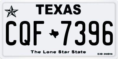 TX license plate CQF7396