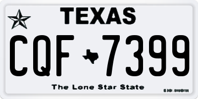 TX license plate CQF7399