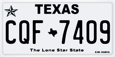 TX license plate CQF7409