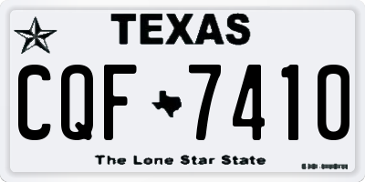 TX license plate CQF7410