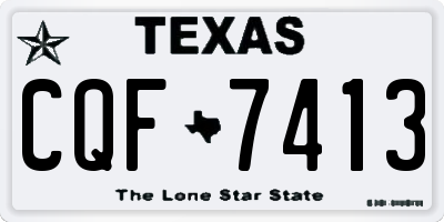 TX license plate CQF7413