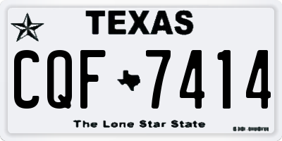 TX license plate CQF7414