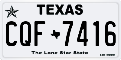 TX license plate CQF7416