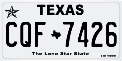 TX license plate CQF7426