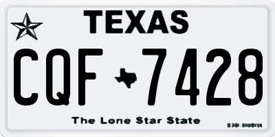 TX license plate CQF7428