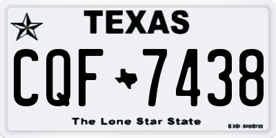 TX license plate CQF7438