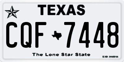 TX license plate CQF7448