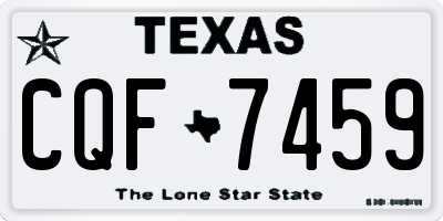 TX license plate CQF7459