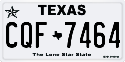 TX license plate CQF7464