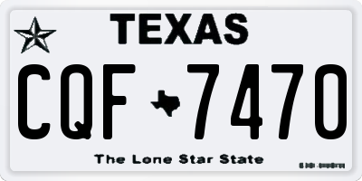 TX license plate CQF7470