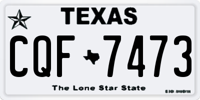 TX license plate CQF7473