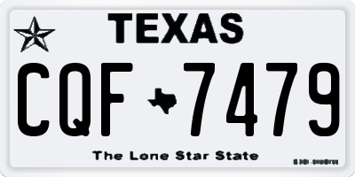 TX license plate CQF7479